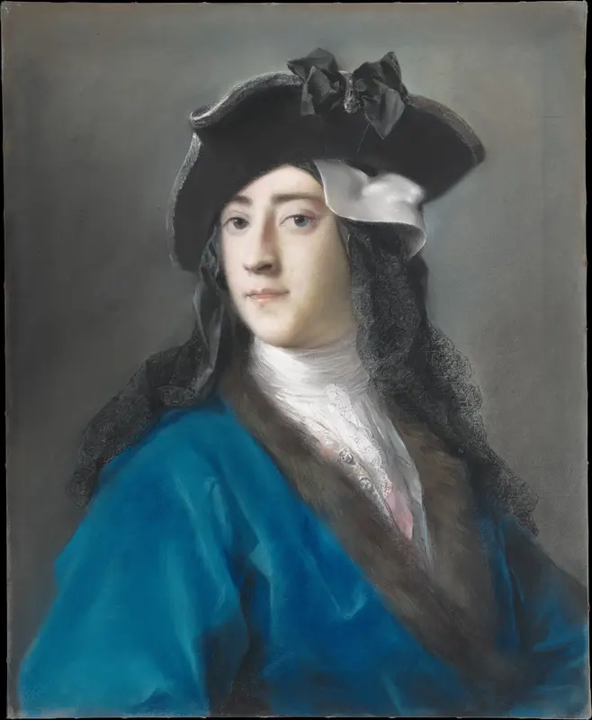 Gustavus Hamilton (1710–1746), Second Viscount Boyne, in Masquerade Costume Wall Art by Rosalba Carriera - High-Resolution Digital Print