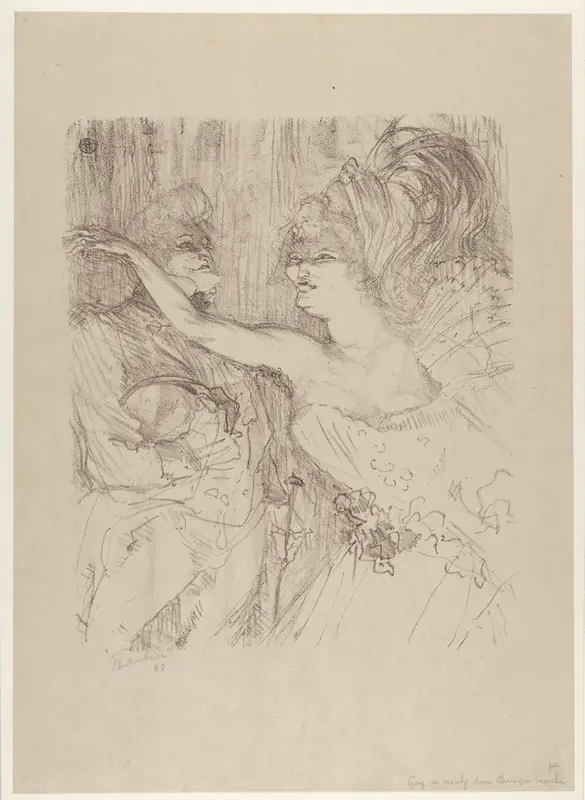 Guy and Mealy, in Paris Qui Marche Wall Art by Henri de Toulouse-Lautrec - High-Resolution Digital Print