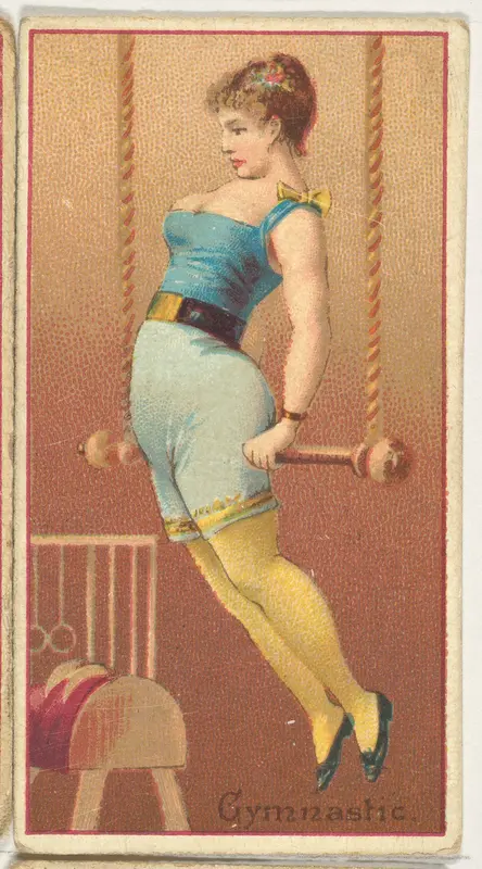 Gymnastic, from the Occupations of Women series (N502) for Frishmuth's Tobacco Company Wall Art by Frishmuth's Tobacco Company - High-Resolution Digital Print