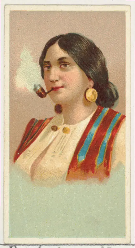 Gypsy Girl, printer's sample from World's Smokers series (N33) for Allen & Ginter Cigarettes by Allen & Ginter - High-Resolution Digital Print
