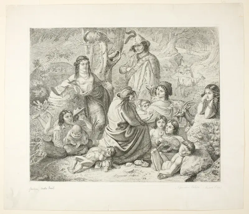Gypsy Life Wall Art by Ludwig Emil Grimm - High-Resolution Digital Print