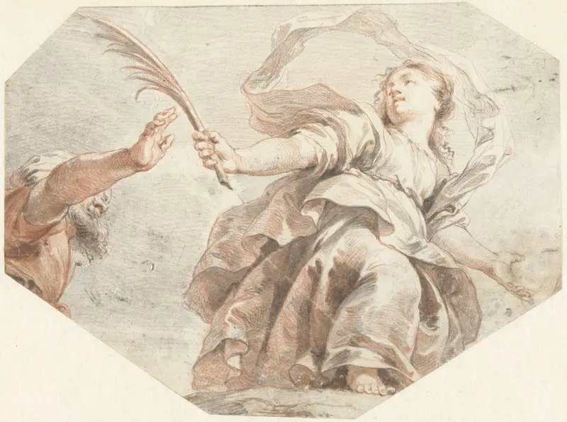 H. Barbara van Nicomedië Wall Art by Jacob de Wit - High-Resolution Digital Print