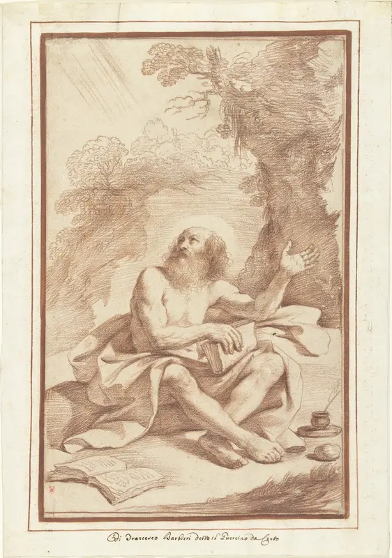 H. Hieronymus in de woestijn Wall Art by Unknown - High-Resolution Digital Print