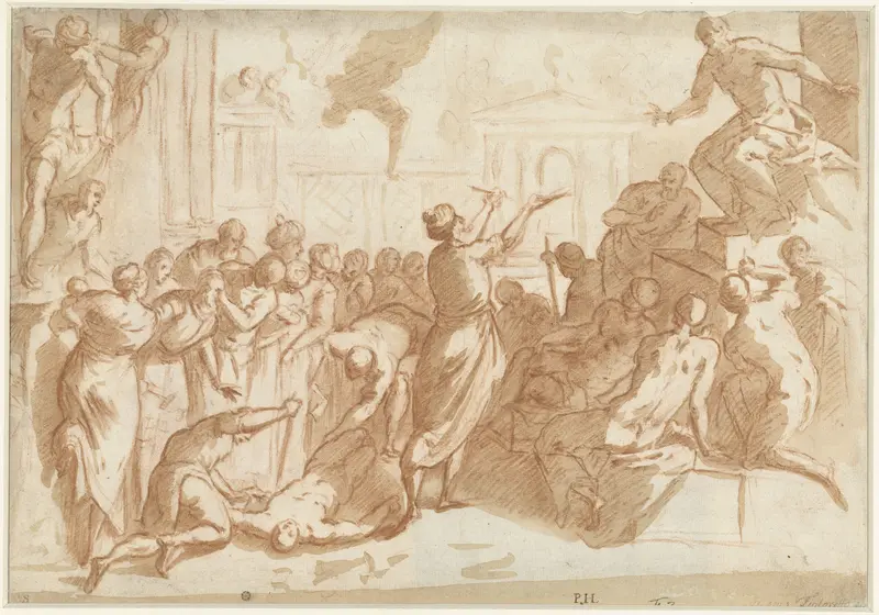 H. Marcus redt een slaafgemaakte man van de dood Wall Art by Unknown - High-Resolution Digital Print