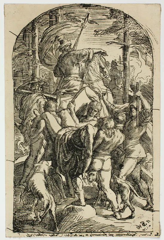 Hagen Leaves Siegfried's Body to be Carried Home from the Forest Wall Art by Julius Schnorr von Carolsfeld - High-Resolution Digital Print