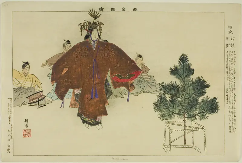 Hagoromo, from the series "Pictures of No Performances (Nogaku Zue)"