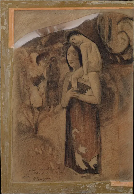 Hail Mary (Ia Orana Maria) Wall Art by Paul Gauguin - High-Resolution Digital Print