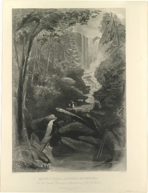 Haines Falls, Catskill Mountains Wall Art by Joseph Ives Pease - High-Resolution Digital Print