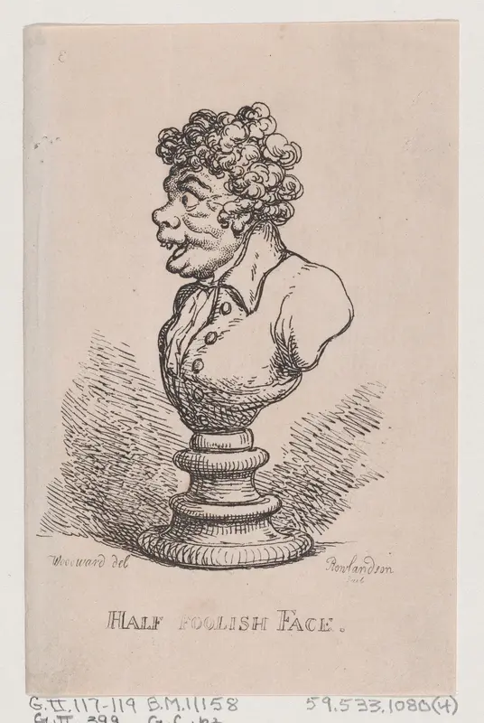 Half Foolish Face Wall Art by Thomas Rowlandson - High-Resolution Digital Print