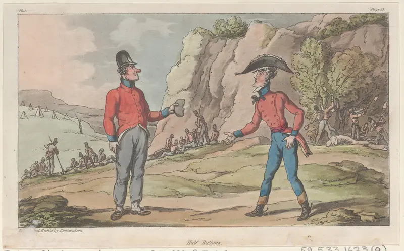 Half Rations Wall Art by Thomas Rowlandson - High-Resolution Digital Print