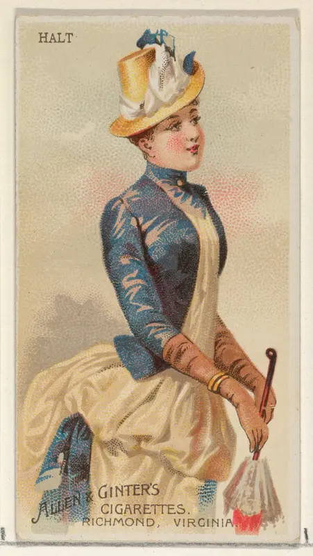 Halt, from the Parasol Drills series (N18) for Allen & Ginter Cigarettes Brands Wall Art by Allen & Ginter - High-Resolution Digital Print