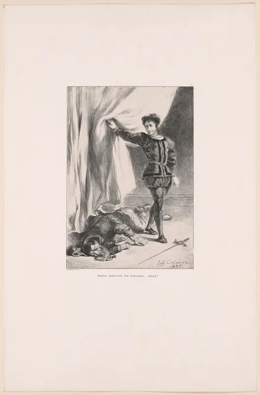 Hamlet and the Body of Polonius, plate 11 from Hamlet