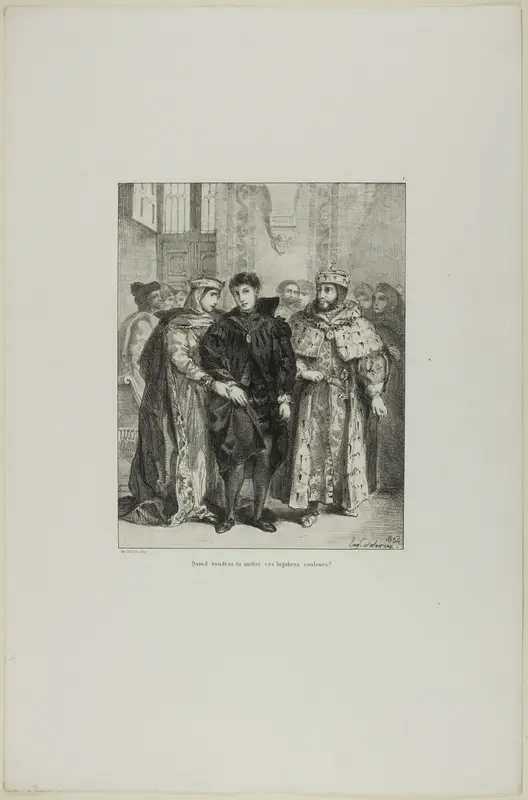 Hamlet and the Queen, plate 1 from Hamlet