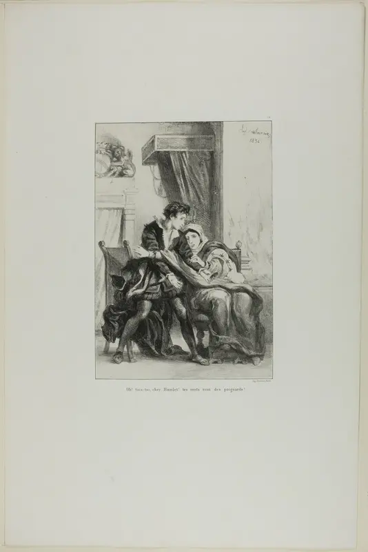 Hamlet and the Queen, plate 10 from Hamlet