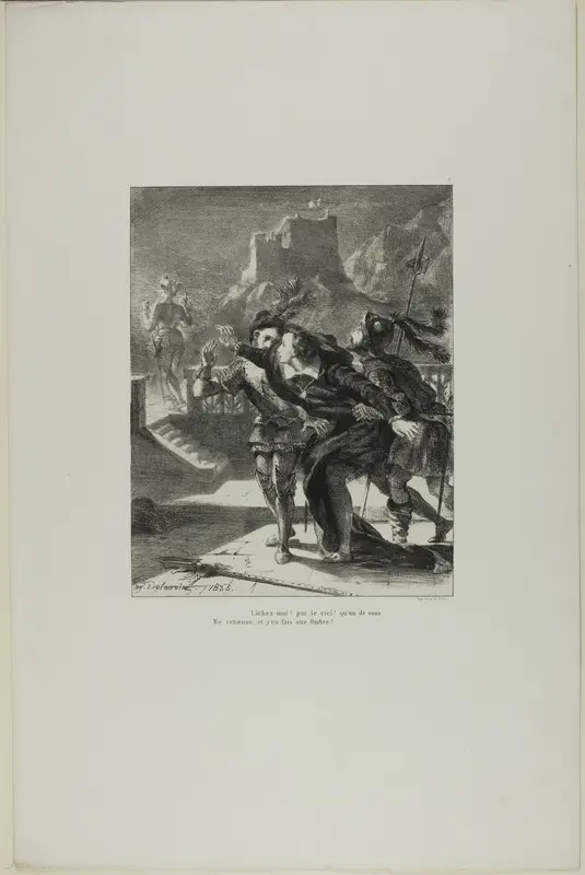 Hamlet Pursuing His Father's Ghost, plate 2 from Hamlet