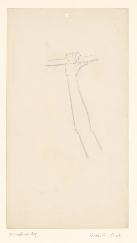 Hand die een voorwerp vasthoudt Wall Art by Reinier Willem Petrus de Vries (1874-1953) - High-Resolution Digital Print