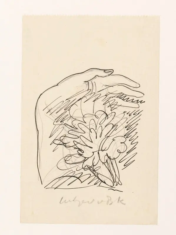 Hand en bloemen Wall Art by Leo Gestel - High-Resolution Digital Print