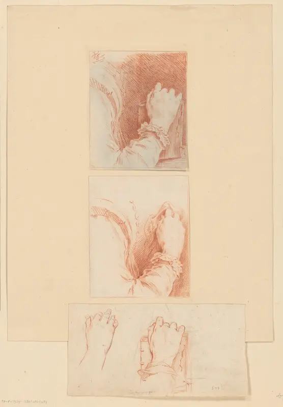 Hand met een zakdoek Wall Art by Cornelis Ploos van Amstel - High-Resolution Digital Print