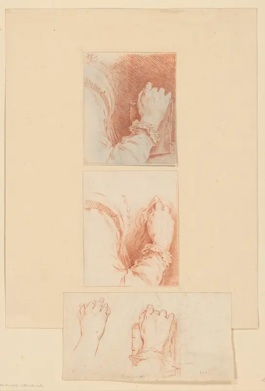 Hand rustende op een boek Wall Art by Cornelis Ploos van Amstel - High-Resolution Digital Print