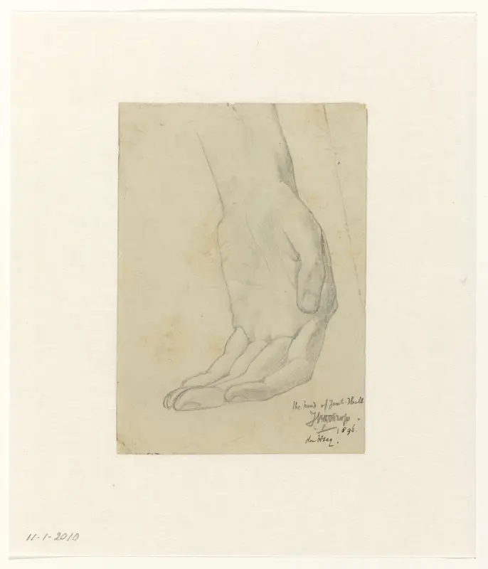 Hand van Janet Hall Wall Art by Jan Toorop - High-Resolution Digital Print