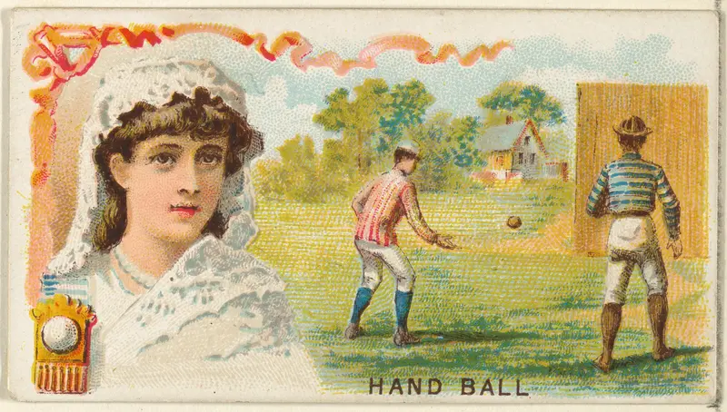 Handball, from the Games and Sports series (N165) for Old Judge Cigarettes Wall Art by Goodwin & Company - High-Resolution Digital Print