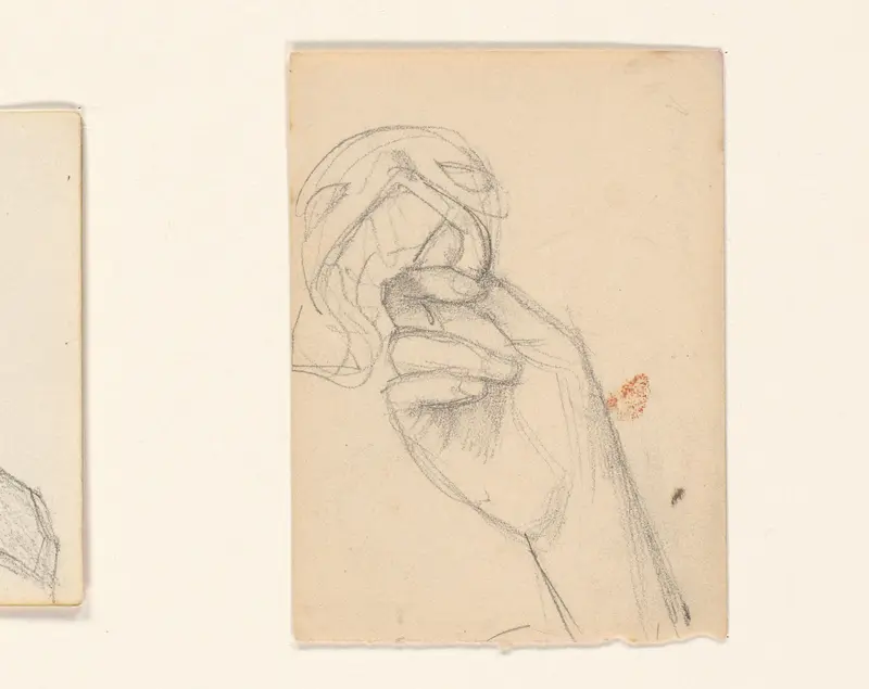 Handenstudie Wall Art by August Allebé - High-Resolution Digital Print