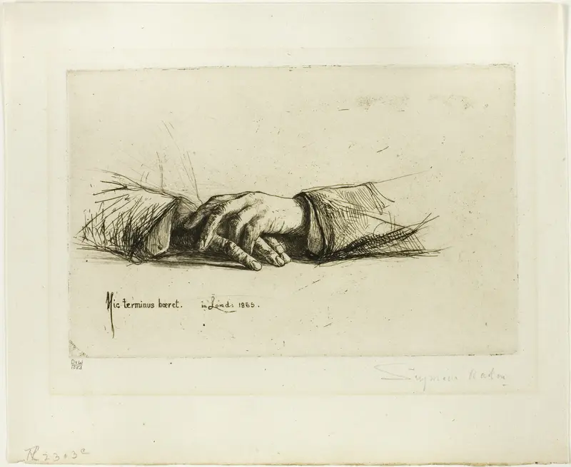 Hands Folded Wall Art by Francis Seymour Haden - High-Resolution Digital Print