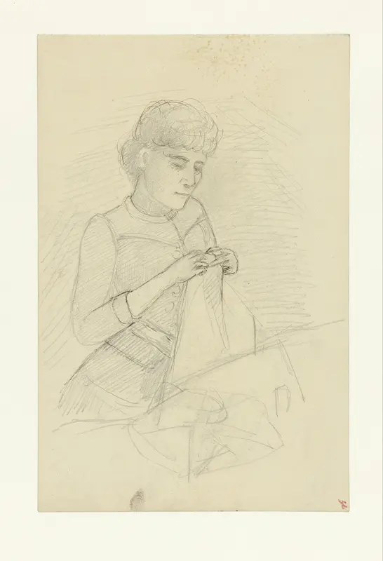 Handwerkende vrouw