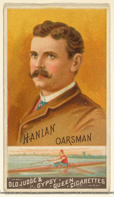 Hanlan, Oarsman, from the Goodwin Champion series for Old Judge and Gypsy Queen Cigarettes Wall Art by Goodwin & Company - High-Resolution Digital Print