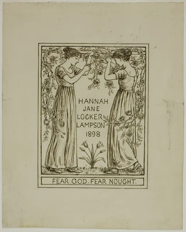 Hannah Jane Locker Lampson Wall Art by Kate Greenaway - High-Resolution Digital Print