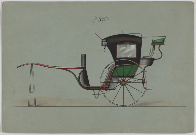 Hansom Cab  #3904 Wall Art by Brewster & Co. - High-Resolution Digital Print