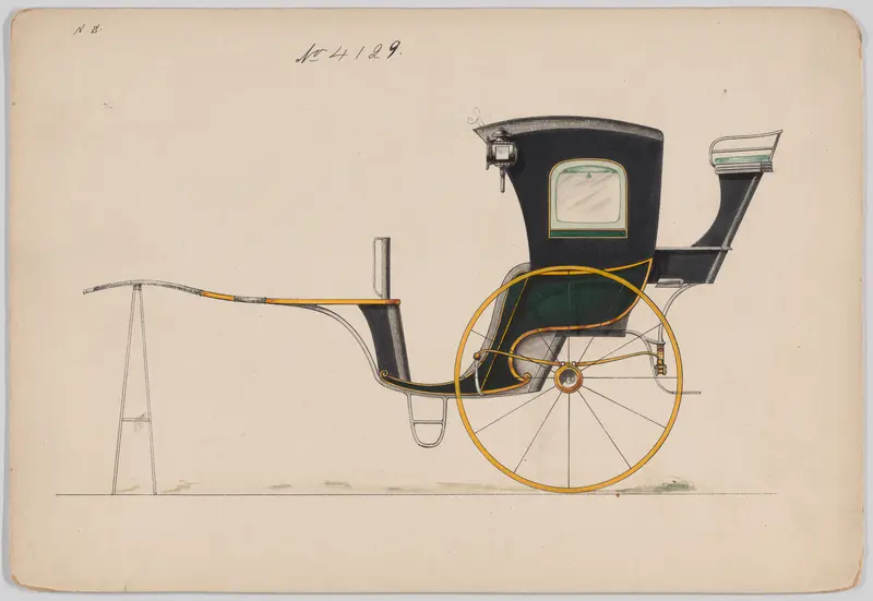 Hansom Cab #4129 Wall Art by Brewster & Co. - High-Resolution Digital Print