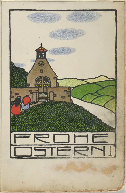 Happy Easter! (Frohe Ostern!) Wall Art by Otto Friedr. Carl Lendecke - High-Resolution Digital Print