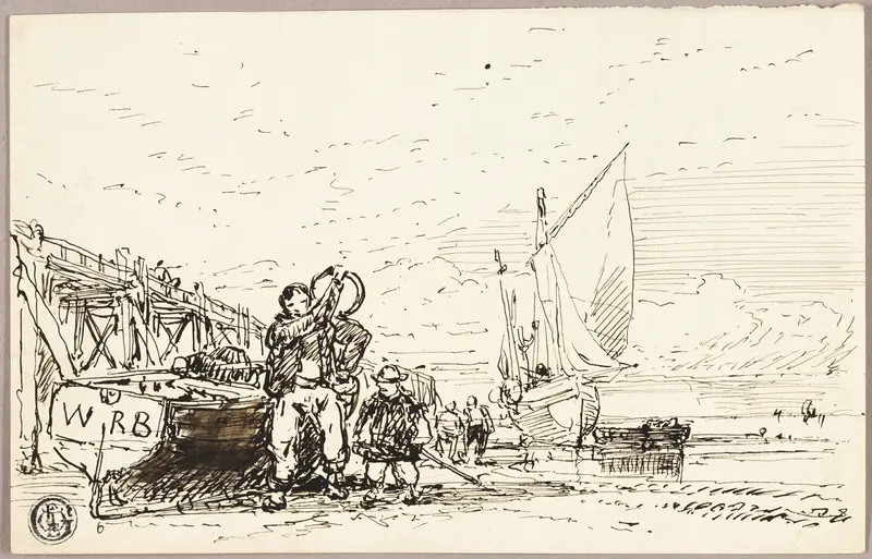 Harbor Scene Wall Art by William Roxby Beverley - High-Resolution Digital Print