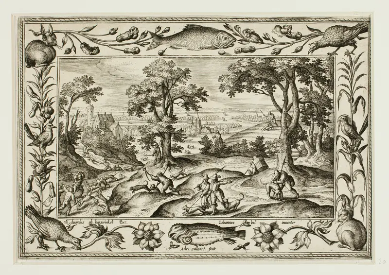 Hare Hunt, from Landscapes with Old and New Testament Scenes and Hunting Scenes