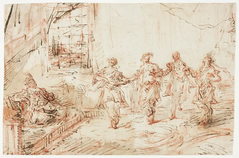Harem Scene Wall Art by Francesco Guardi - High-Resolution Digital Print