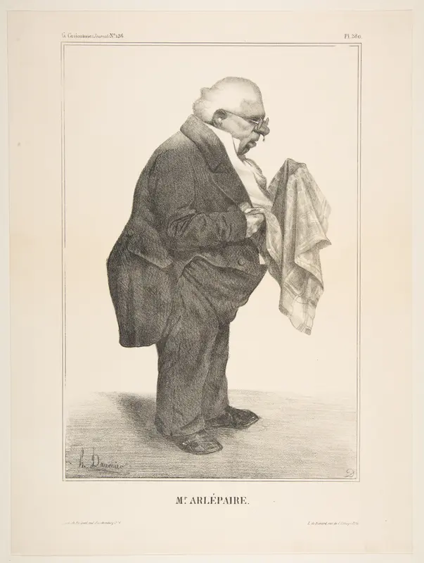 Harlé Père, published in "La Caricature" Wall Art by Honoré Daumier - High-Resolution Digital Print