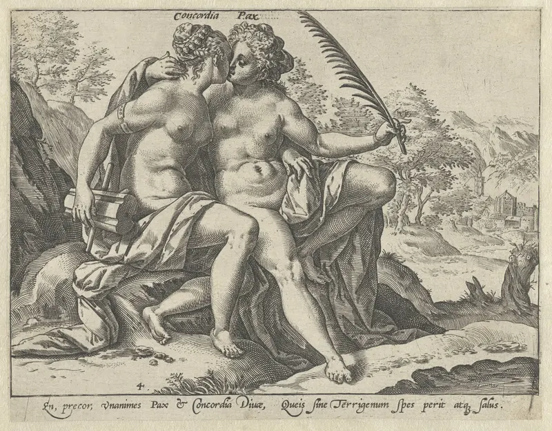 Harmony and Peace Wall Art by Hendrick Goltzius - High-Resolution Digital Print