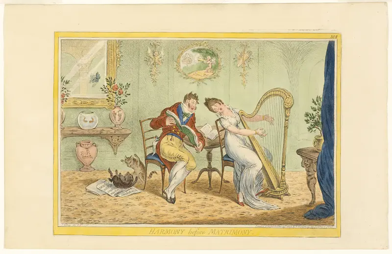 Harmony Before Matrimony (recto); Clearing the Five Bar Gate (verso)