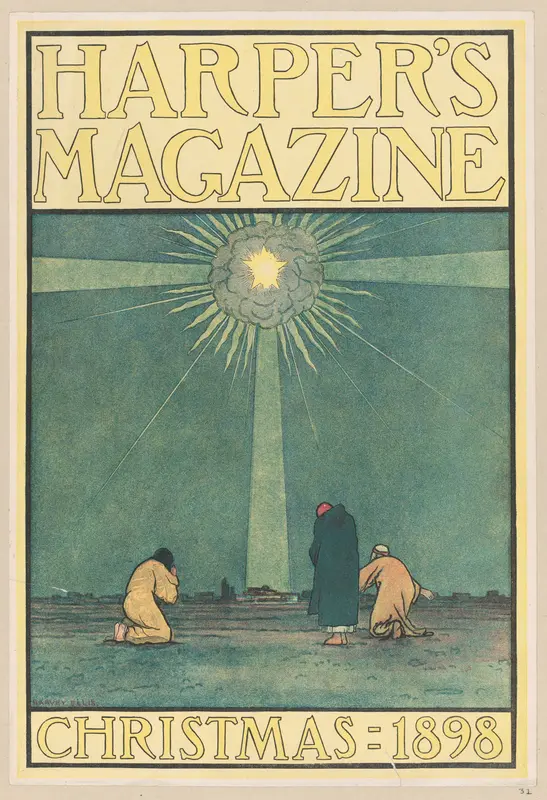 Harper's Magazine, Christmas Wall Art by Harvey Ellis - High-Resolution Digital Print