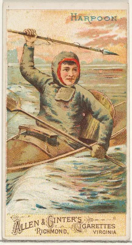 Harpoon, from the Arms of All Nations series (N3) for Allen & Ginter Cigarettes Brands Wall Art by Allen & Ginter - High-Resolution Digital Print