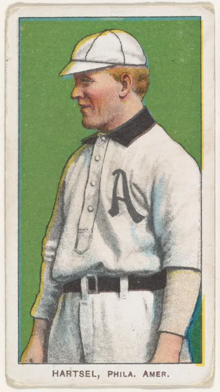 Hartsel, Philadelphia, American League, from the White Border series (T206) for the American Tobacco Company Wall Art by American Tobacco Company - High-Resolution Digital Print