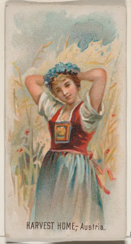 Harvest Home, Austria, from the Holidays series (N80) for Duke brand cigarettes Wall Art by W. Duke, Sons & Co. - High-Resolution Digital Print