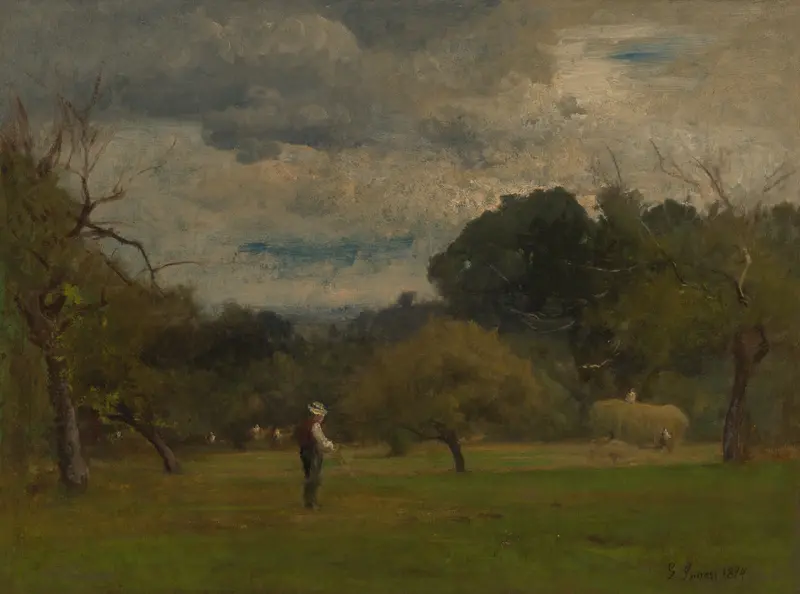 Harvest, Montclair, New Jersey Wall Art by George Inness - High-Resolution Digital Print