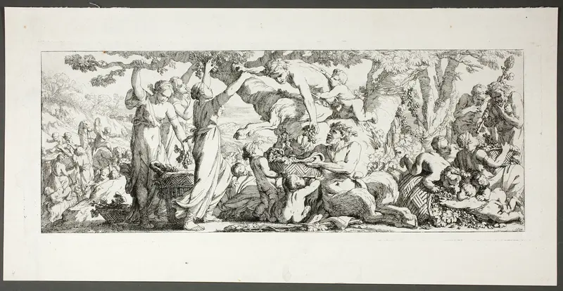 Harvest of Grapes, plate two of four from Le Travaux de la Vendange