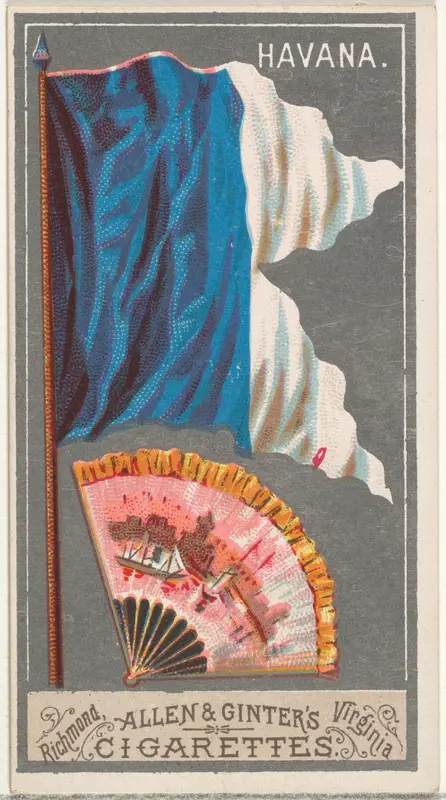 Havana, from the City Flags series (N6) for Allen & Ginter Cigarettes Brands Wall Art by Allen & Ginter - High-Resolution Digital Print