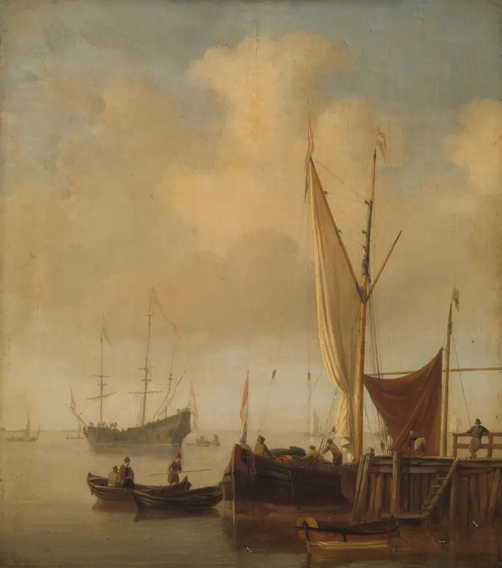 Havengezicht Wall Art by Willem van de Velde (II) - High-Resolution Digital Print
