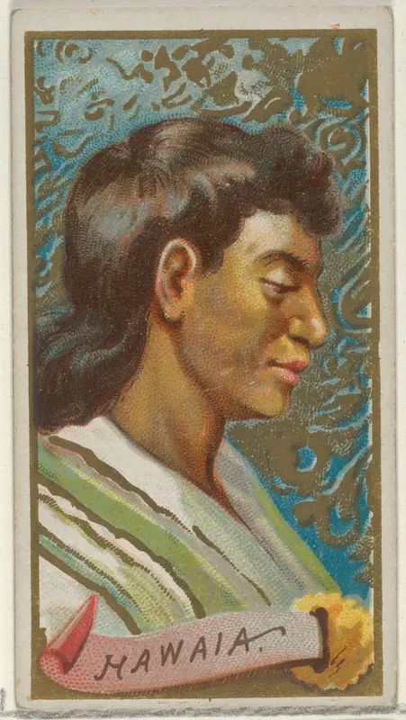Hawaia, from the Types of All Nations series (N24) for Allen & Ginter Cigarettes Wall Art by Allen & Ginter - High-Resolution Digital Print