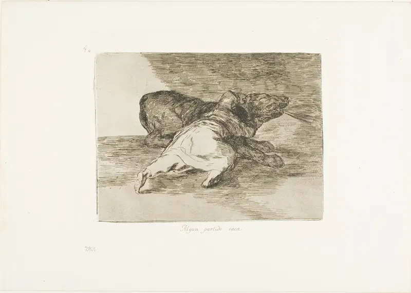 He gets something out of it, plate 40 from The Disasters of War