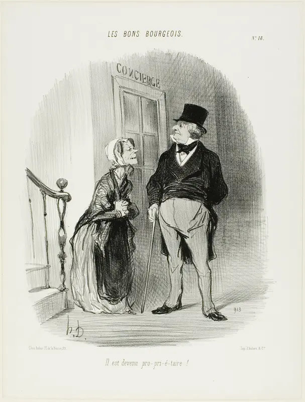 “He has become a Laaaand-Looooord!,” plate 18 from Les Bons Bourgeois